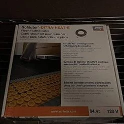 Schluter-Systems DITRA-HEAT (120V) Floor Heat Cable/adaptable All Layouts, Adds Comfort To Any Room, Quick And Easy Installs Into Membrane (DHEHK12016 120V (16 Ft2) 203W) -Heaters Sales Store 41sSjWkeV5L. AC
