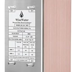 AB Plate Heat Exchanger, 5"x12" 30 Plates Water To Water Heat Exchanger, Copper/SS316L Stainless Steel Brazed Plate Heat Exchanger For Floor Heating, Water Heating, Snow 29 AB Plate Heat Exchanger, 5"x12" 30 Plates Water To Water Heat Exchanger, Copper/SS316L Stainless Steel Brazed Plate Heat Exchanger For Floor Heating, Water Heating, Snow -Heaters Sales Store 41syFnPGGOL. AC
