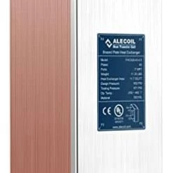 4"x12" 20 Plates Heat Exchanger With 1" MPT Port Water To Water 316L Stainless Steel Brazed Plate Heat Exchanger For Commercial And Industrial Refrigeration, Floor Heating, Water Heating, ALECOIL 16 4"x12" 20 Plates Heat Exchanger With 1" MPT Port Water To Water 316L Stainless Steel Brazed Plate Heat Exchanger For Commercial And Industrial Refrigeration, Floor Heating, Water Heating, ALECOIL -Heaters Sales Store 41vEm4WiZ8L. AC