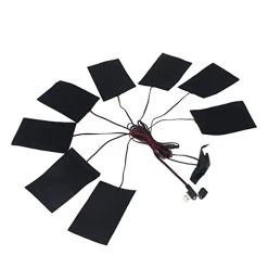 TOPINCN Electric Heating Pads Winter Vest Socks USB Heater Sheet Waterproof USB Power Supply Heater Pads Film For Carbon Fiber Heating Film Space Heater Accessories