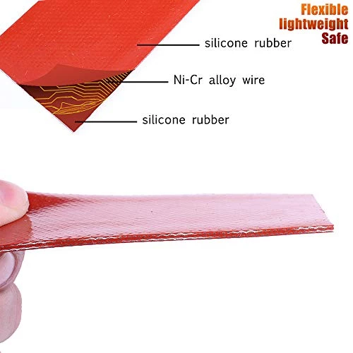 4PCS Silicone Heater Mat, Icstation Rubber Heating Mat 12V 25W Electric Blanket Flexible Mat Constant Temperature 80X100mm 7 4PCS Silicone Heater Mat, Icstation Rubber Heating Mat 12V 25W Electric Blanket Flexible Mat Constant Temperature 80X100mm - Image 5