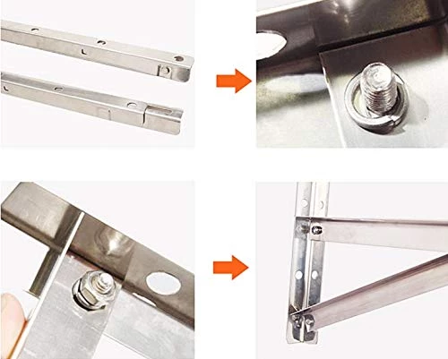 Mounting Bracket For 9000-36000BTU Condenser Ductless Mini Split Air Conditioner Heat Pump Systems, Support Condenser Up To 500 Lbs, Rust Free Stainless Steel 6 Mounting Bracket For 9000-36000BTU Condenser Ductless Mini Split Air Conditioner Heat Pump Systems, Support Condenser Up To 500 Lbs, Rust Free Stainless Steel - Image 4