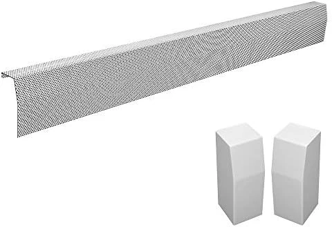 Baseboarders Premium Series 3 Ft Galvanized Steel Slip-On Baseboard Heater Cover Replacement + Left And Right Endcaps | Perfect For Bathrooms, Hydronic (Water) Home Heating Systems, White 12 Baseboarders Premium Series 3 Ft Galvanized Steel Slip-On Baseboard Heater Cover Replacement + Left And Right Endcaps | Perfect For Bathrooms, Hydronic (Water) Home Heating Systems, White - Image 10