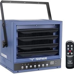 TEMPWARE Electric Garage Heater, 7500-Watt Digital Fan-Forced Ceiling Mount Shop Heater With Full-Function Remote, 240-Volt Hardwired Heater With 12-Hour Timer, Ideal For Workshop, Blue (TW7500ER) 16 TEMPWARE Electric Garage Heater, 7500-Watt Digital Fan-Forced Ceiling Mount Shop Heater With Full-Function Remote, 240-Volt Hardwired Heater With 12-Hour Timer, Ideal For Workshop, Blue (TW7500ER) -Heaters Sales Store 41zrP4hJiL. AC 1