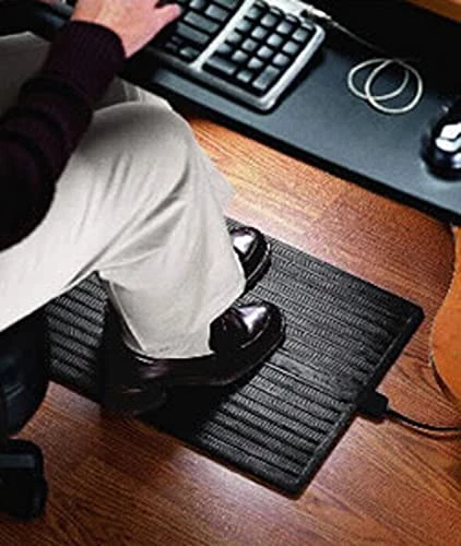 Cozy Products Electric Foot Warmer Mat - Heated Rubber Pad, Small Portable Floor Heater, For Home, Office, Garage, Car Use, 120 Volts, 8 Lbs, 14" X 21" X 1" 4 Cozy Products Electric Foot Warmer Mat - Heated Rubber Pad, Small Portable Floor Heater, For Home, Office, Garage, Car Use, 120 Volts, 8 Lbs, 14" X 21" X 1" - Image 2
