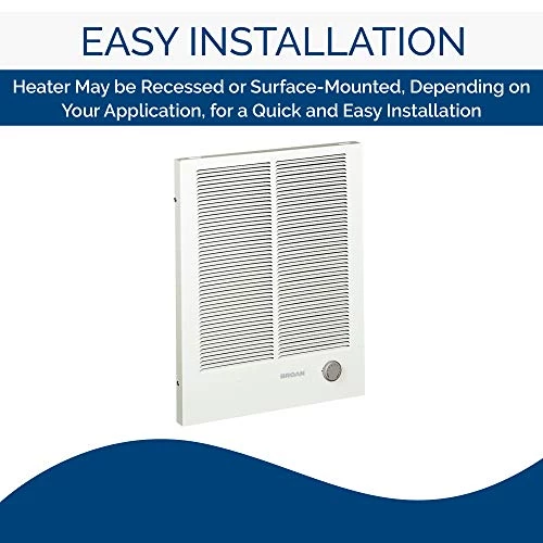 Broan-NuTone, White 198 High Capacity Wall Heater, Painted Grille, 4000/2000 Watt 240 VAC, 2000/4000 6 Broan-NuTone, White 198 High Capacity Wall Heater, Painted Grille, 4000/2000 Watt 240 VAC, 2000/4000 - Image 4