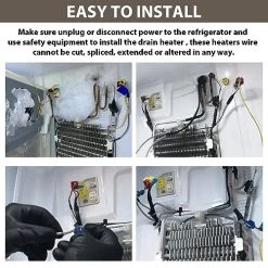 SH201 Braided Aluminum Drain And Door Heater Wire For Automatic Defrosting Of Samsung Refrigerators And Most Refrigerator, Fit For Supco SH201 Heater, Tip 7/16 Diameter 115V 15W 25 Inch Heater Wire 7 SH201 Braided Aluminum Drain And Door Heater Wire For Automatic Defrosting Of Samsung Refrigerators And Most Refrigerator, Fit For Supco SH201 Heater, Tip 7/16 Diameter 115V 15W 25 Inch Heater Wire -Heaters Sales Store 515GQWRFQgL