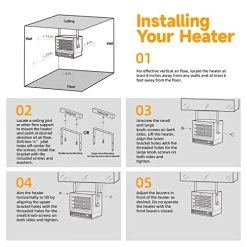 BEYOND BREEZE Garage Heater, 7500-Watt Digital Ceiling Mount Heater With Full-Function Remote, 240-Volt Hardwired Heater With 12-Hour Timer, Ideal For Shop Workshop Warehouse 14 BEYOND BREEZE Garage Heater, 7500-Watt Digital Ceiling Mount Heater With Full-Function Remote, 240-Volt Hardwired Heater With 12-Hour Timer, Ideal For Shop Workshop Warehouse -Heaters Sales Store 517oWbi4dQL