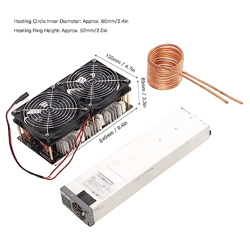 ZVS 2500W DC 12V‑48V Induction Heater Kit, Heat Dissipation Heating PCB Board Module Including Copper Pipe, Water Pump, Water Pipe, Etc. (US Plug) 4 ZVS 2500W DC 12V‑48V Induction Heater Kit, Heat Dissipation Heating PCB Board Module Including Copper Pipe, Water Pump, Water Pipe, Etc. (US Plug) - Image 2