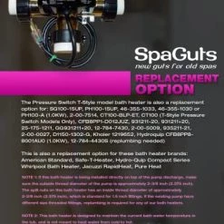 Spaguts 25-150-0003 T-Style Universal Bath Heater Kit, 1.5KW 110V, 7x1.5 Inches, With Built-in Pressure Switch -Heaters Sales Store 51AXVcU0QzL