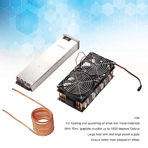 ZVS 2500W DC 12V‑48V Induction Heater Kit, Heat Dissipation Heating PCB Board Module Including Copper Pipe, Water Pump, Water Pipe, Etc. (US Plug) 8 ZVS 2500W DC 12V‑48V Induction Heater Kit, Heat Dissipation Heating PCB Board Module Including Copper Pipe, Water Pump, Water Pipe, Etc. (US Plug) - Image 6