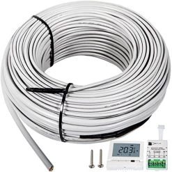 VEVOR Floor Heating Cable,1055W 120V Floor Tile Heat Cable,275.5 FT Long,83.3 Sqft,with Convenient Temperature Control Panel,No Noise Or Radiation…