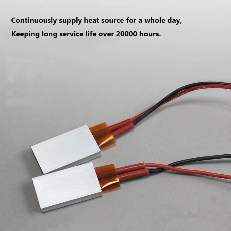 2PCS PTC Heating Element AC/DC 12V 200C Insulated Constant Temperature Ceramic Thermostatic Heaters Plate Aluminum Shell Miniature Heating 5W-50W, PTCYIDU 5 2PCS PTC Heating Element AC/DC 12V 200C Insulated Constant Temperature Ceramic Thermostatic Heaters Plate Aluminum Shell Miniature Heating 5W-50W, PTCYIDU - Image 3