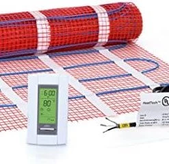 40 Sqft Mat Kit, 120V Electric Radiant Floor Heat Heating System W/Aube Programmable Floor Sensing Thermostat 21 40 Sqft Mat Kit, 120V Electric Radiant Floor Heat Heating System W/Aube Programmable Floor Sensing Thermostat -Heaters Sales Store 51PRhcY4BNL. AC