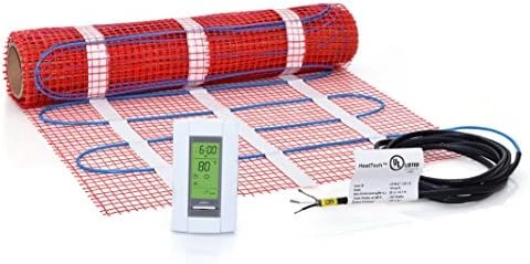40 Sqft Mat Kit, 120V Electric Radiant Floor Heat Heating System W/Aube Programmable Floor Sensing Thermostat 7 40 Sqft Mat Kit, 120V Electric Radiant Floor Heat Heating System W/Aube Programmable Floor Sensing Thermostat - Image 5