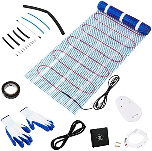 MYAVA Electric Floor Heating System - Heated Floor Mat With WiFi Touch Screen Control - Radiant Heater For Indoor Flooring, Tiles - Thin Cables, Self-Adhesive Mesh, Easy To Install - 35 Sq. Ft. Roll 7 MYAVA Electric Floor Heating System - Heated Floor Mat With WiFi Touch Screen Control - Radiant Heater For Indoor Flooring, Tiles - Thin Cables, Self-Adhesive Mesh, Easy To Install - 35 Sq. Ft. Roll - Image 5