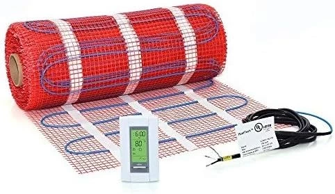 40 Sqft Mat Kit, 120V Electric Radiant Floor Heat Heating System W/Aube Programmable Floor Sensing Thermostat 17 40 Sqft Mat Kit, 120V Electric Radiant Floor Heat Heating System W/Aube Programmable Floor Sensing Thermostat - Image 15