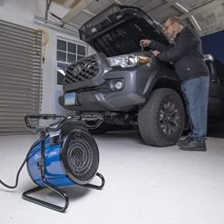 Comfort Zone CZ273 3,600-Watt/240-Volt Hard-Wired Portable Industrial Heater, NEMA 6-20R Receptacle, Steel Body With Adjustable Tilt Angle, Adjustable Thermostat, & Overheat Protection 12 Comfort Zone CZ273 3,600-Watt/240-Volt Hard-Wired Portable Industrial Heater, NEMA 6-20R Receptacle, Steel Body With Adjustable Tilt Angle, Adjustable Thermostat, & Overheat Protection -Heaters Sales Store 51UHhH81w7L