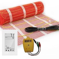 25 Sqft HEATIT Warmmat Electric Radiant Self-adhesive Floor Heat Heating System -Heaters Sales Store 51V5fhVgaL. AC 1