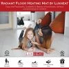 LuxHeat 15 Sqft Mat Kit, 120v Electric Radiant Floor Heating System For Under Tile, Stone And Laminate. Kit Includes Alarm, Heated Floor Mat, OJ Microline Programmable Thermostat With GFCI & Sensor 1 LuxHeat 15 Sqft Mat Kit, 120v Electric Radiant Floor Heating System For Under Tile, Stone And Laminate. Kit Includes Alarm, Heated Floor Mat, OJ Microline Programmable Thermostat With GFCI & Sensor -Heaters Sales Store 51VUSGtF0NL