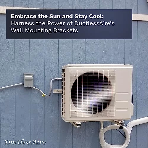 DuctlessAire Outdoor Wall Mounting Bracket - Heavy-Duty, Adjustable, For Mounting Mini Split Condensers Above Ground, Intended For 9,000-36,000 BTU Units, White 6 DuctlessAire Outdoor Wall Mounting Bracket - Heavy-Duty, Adjustable, For Mounting Mini Split Condensers Above Ground, Intended For 9,000-36,000 BTU Units, White - Image 4