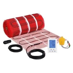 VEVOR Floor Heating Cable,1055W 120V Floor Tile Heat Cable,275.5 FT Long,83.3 Sqft,with Convenient Temperature Control Panel,No Noise Or Radiation… -Heaters Sales Store 51X1kOkfCZL