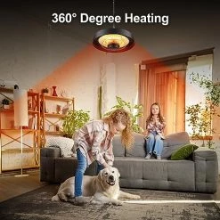Pasapair Infrared Electric Patio Heater, Hanging Outdoor Heater With Remote Control,1500W Radiant Heat,Waterproof -Heaters Sales Store 51YsyaaW6xL