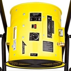 Dr. Infrared Heater DR-PS11524 Salamander Construction 15000-Watt, Single Phase, 240-Volt Portable Fan Forced Electric Heater, Yellow -Heaters Sales Store 51aRML695wL