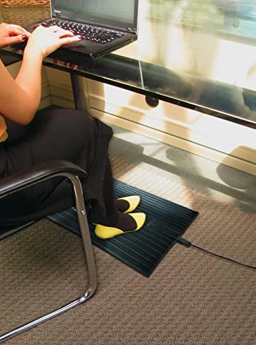 Cozy Products Electric Foot Warmer Mat - Heated Rubber Pad, Small Portable Floor Heater, For Home, Office, Garage, Car Use, 120 Volts, 8 Lbs, 14" X 21" X 1" 6 Cozy Products Electric Foot Warmer Mat - Heated Rubber Pad, Small Portable Floor Heater, For Home, Office, Garage, Car Use, 120 Volts, 8 Lbs, 14" X 21" X 1" - Image 4
