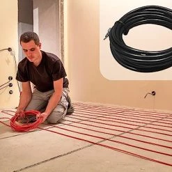 LuxHeat Temperature Floor Sensor For Radiant Under Floor Heating. NTC 10kohm 15ft Probe, Suitable For Most Heating Installations. Compatible With Honeywell Aube Ditra NuHeat SunTouch And More -Heaters Sales Store 51dGVtLKLSL