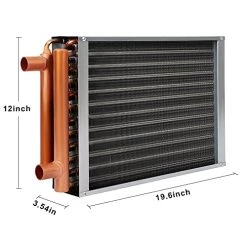 12x15 Heat Exchanger Water To Air , Forced Air Heating With 1" Copper Ports Hot Water Coil For Outdoor Wood Furnaces, Residential Heating -Heaters Sales Store 51h0OgEpZZS