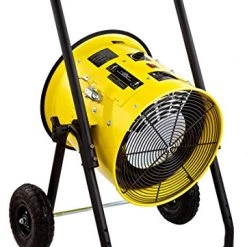 Dr. Infrared Heater DR-PS11524 Salamander Construction 15000-Watt, Single Phase, 240-Volt Portable Fan Forced Electric Heater, Yellow