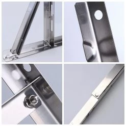 Mounting Bracket For 9000-24000BTU Condenser Ductless Mini Split Air Conditioner Heat Pump Systems, Support Condenser Up To 360 Lbs, Rust Free Stainless Steel,(Type1) -Heaters Sales Store 51je86L0ViL