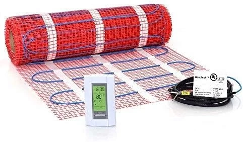 40 Sqft Mat Kit, 120V Electric Radiant Floor Heat Heating System W/Aube Programmable Floor Sensing Thermostat 12 40 Sqft Mat Kit, 120V Electric Radiant Floor Heat Heating System W/Aube Programmable Floor Sensing Thermostat - Image 10