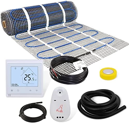 20 Sqft Floor Heat Mat Kit, 110v Electric Radiant Floor Heating System For Under Stone, Tile And Laminate. Kit Includes Alarm, Heating Floor Mat, Wifi Programmable Thermostat And Sensor 15 20 Sqft Floor Heat Mat Kit, 110v Electric Radiant Floor Heating System For Under Stone, Tile And Laminate. Kit Includes Alarm, Heating Floor Mat, Wifi Programmable Thermostat And Sensor - Image 13