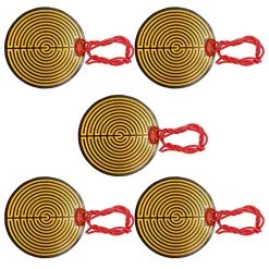 Harissess 5PCS Film Heater Plate Adhesive Pad,12V 12W PI Heating Elements Film Polyimide Flexible Adhesive Heater(Diameter 70mm)