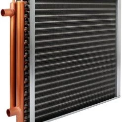 24x24 Heat Exchanger Water To Air, Copper Ports For Outdoor Wood Furnaces, Residential Heating And Cooling, And Forced Air Heating -Heaters Sales Store 51pHpugxCGL. AC