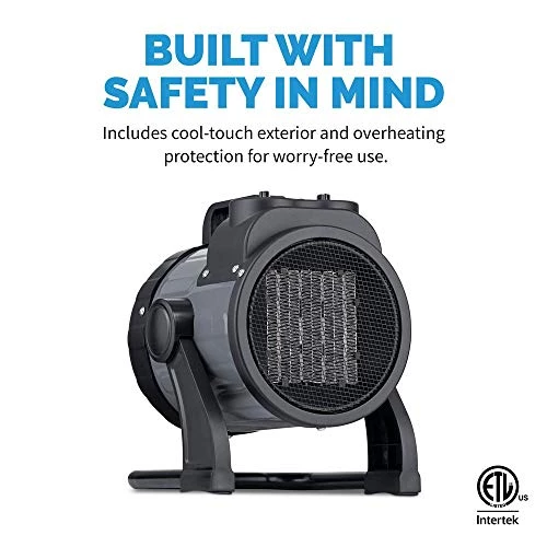 NewAir NGH160GA00, 120V Electric Portable Garage Heater, Heats Up To 160 Square Feet, Garge, Black And Gray 5 NewAir NGH160GA00, 120V Electric Portable Garage Heater, Heats Up To 160 Square Feet, Garge, Black And Gray - Image 3