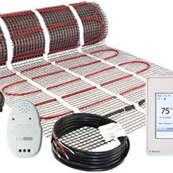 LuxHeat 15 Sqft Mat Kit, 120v Electric Radiant Floor Heating System For Under Tile, Stone And Laminate. Kit Includes Alarm, Heated Floor Mat, OJ Microline Programmable Thermostat With GFCI & Sensor -Heaters Sales Store 51xxvgQlFL. AC 10