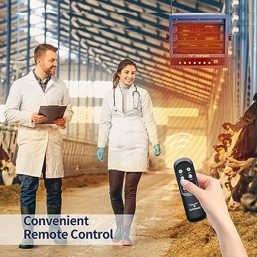 TEMPWARE Electric Garage Heater, 5000-Watt Digital Fan-Forced Ceiling Mount Shop Heater With Full-Function Remote, 240-Volt Hardwired Heater With 12-Hour Timer, Ideal For Workshop 6 TEMPWARE Electric Garage Heater, 5000-Watt Digital Fan-Forced Ceiling Mount Shop Heater With Full-Function Remote, 240-Volt Hardwired Heater With 12-Hour Timer, Ideal For Workshop - Image 4