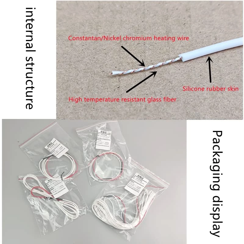 Nob.Yi 12V Pre-assembled Heating Cable Low Voltage Carbon Fiber Heating Wire For DIY Steering Wheel Heating,Self Made Warmer Incubator,Seat Heater (8ft), White 6 Nob.Yi 12V Pre-assembled Heating Cable Low Voltage Carbon Fiber Heating Wire For DIY Steering Wheel Heating,Self Made Warmer Incubator,Seat Heater (8ft), White - Image 4