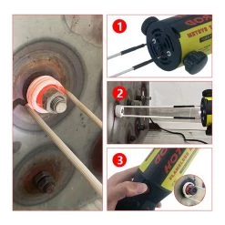 Solary Magnetic Induction Heater Kit, 1000W 110V Flameless Induction Heater With 4 Coil For Rusty Screw Removing -Heaters Sales Store 61hgwbFyB4L